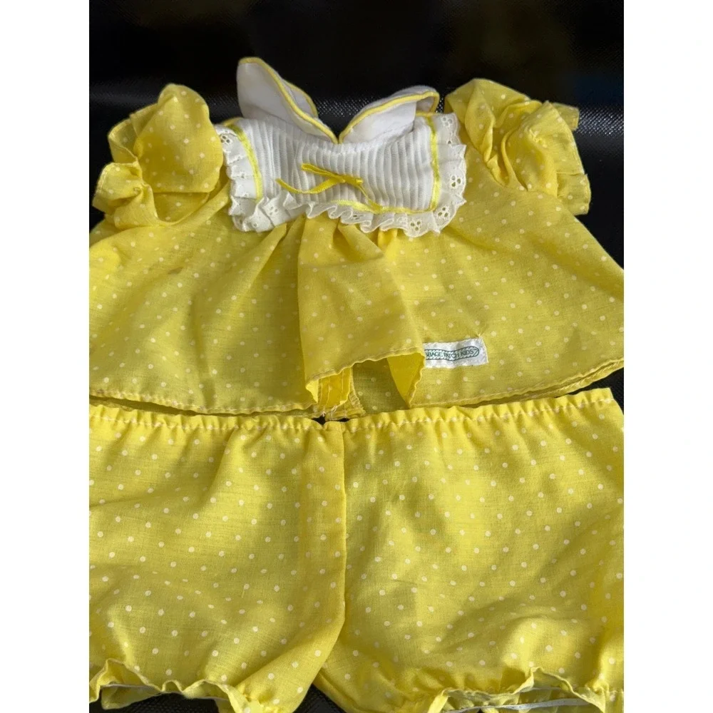 Vintage Cabbage Patch Kids Yellow Polka Dot Outfit‎ Doll Clothes